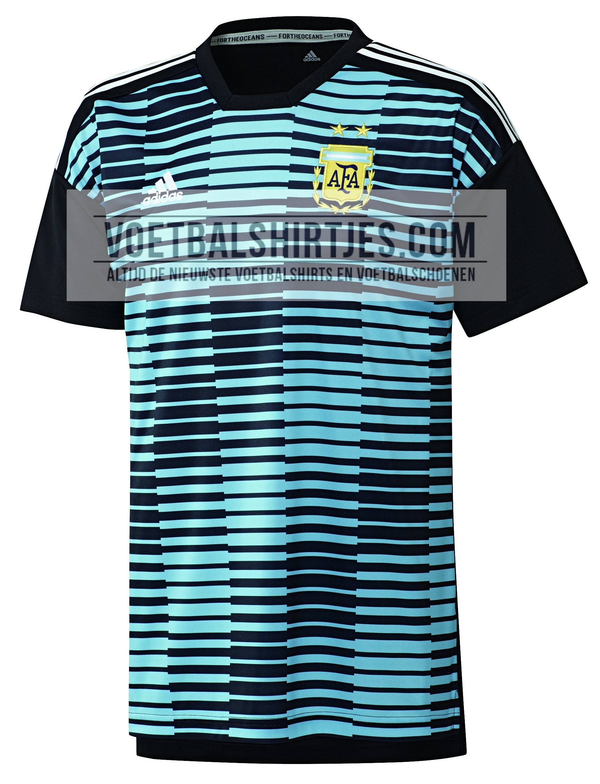 Noord Observatie tijger Argentinië 2018 pre-match shirt WK 2018 voetbalshirts Camiseta Argentina