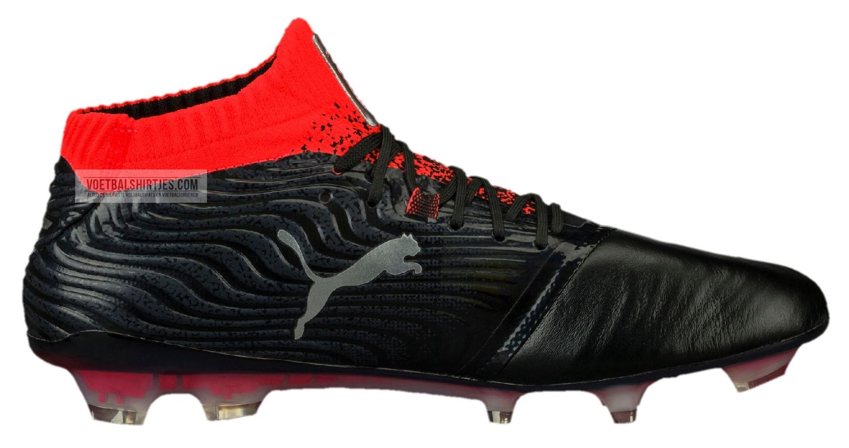 puma 18 red blast black