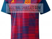 camiseta espana 2018 pre match