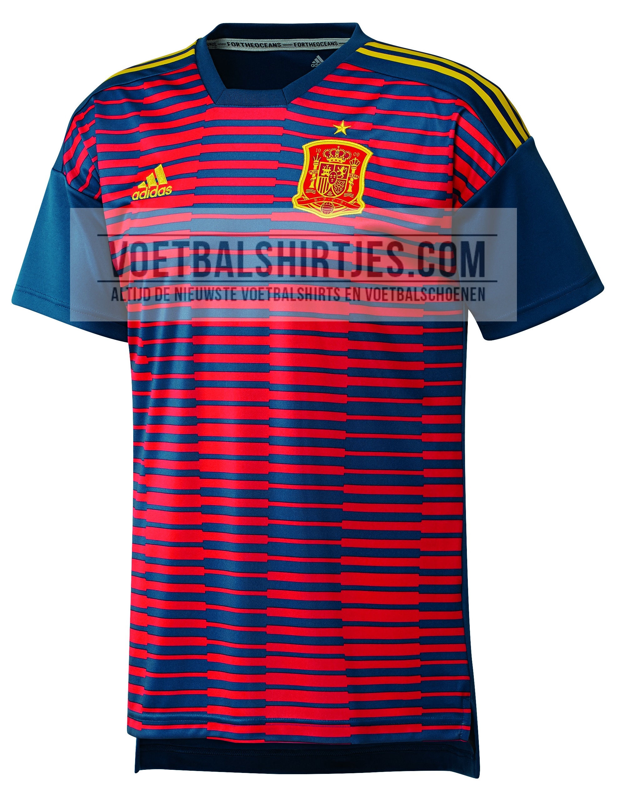 camiseta espana 2018 pre match