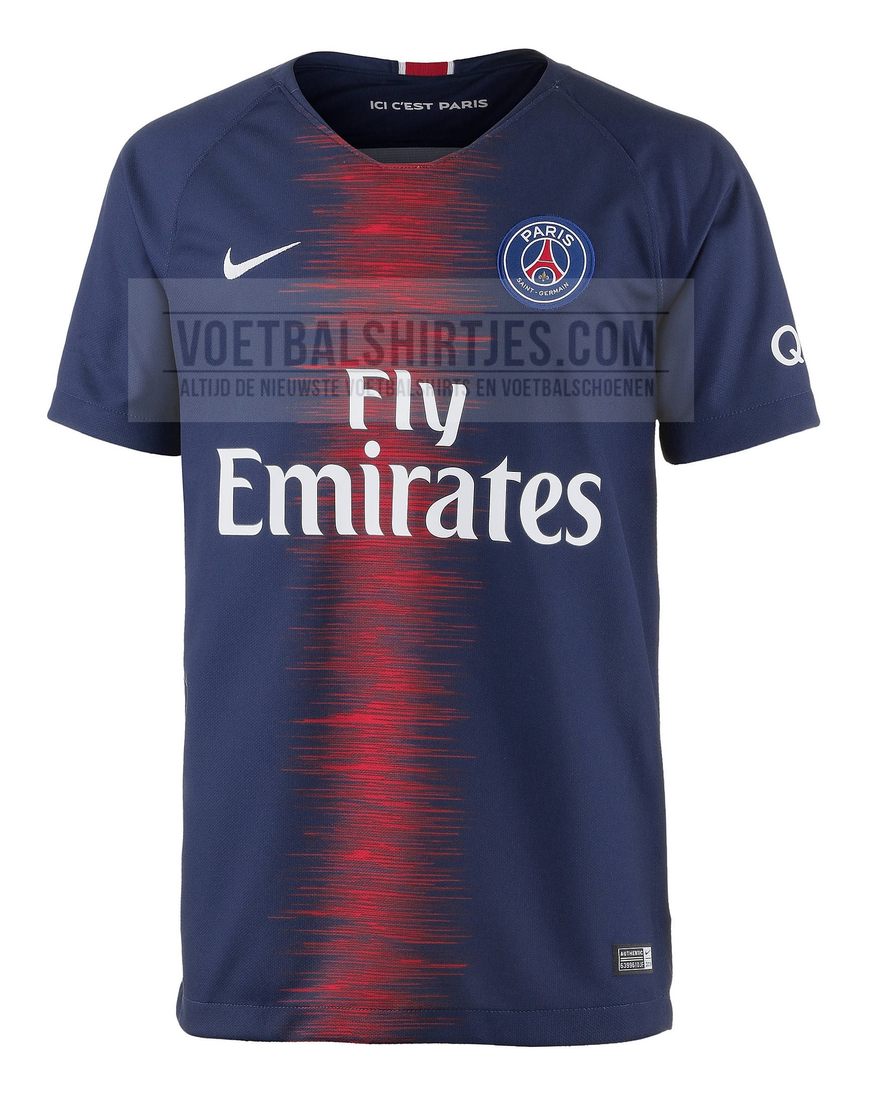 Botsing bedenken kans PSG thuisshirt 2018-2019 - PSG shirt 2019 - PSG shirt 18/19 voetbalshirts